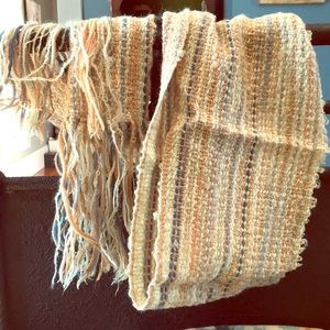 Vintage Handspun, Handwoven scarf